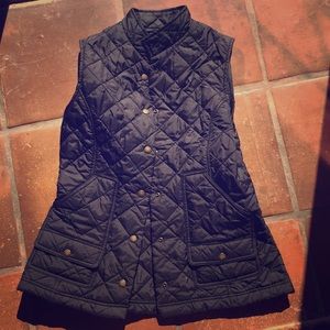 Black Filson quilted vest